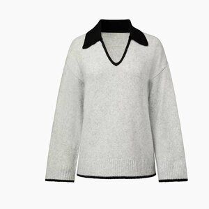 New With Tags: Collar V Neck Sweater WeWoreWhat - Size SM